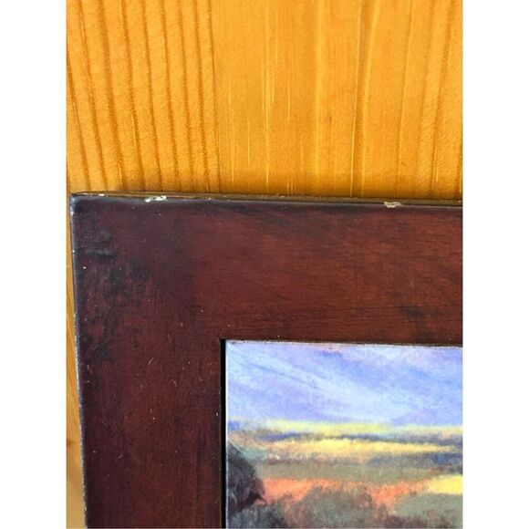 J. Wiens Tuscan Scene Framed Tile Trivet Wall Hanging (8294) - Picture 3 of 8